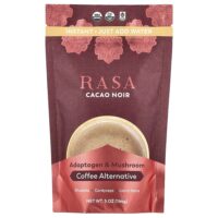 Кофе с адаптогеном и грибами, растворимый, какао-нуар, 144 г (5 унций) — Rasa