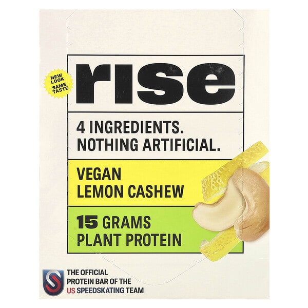 rba30822_v_58.jpg Protein Bar, лимонный кешью, 12 батончиков, 60 г (2,1 унции) — Rise Bar