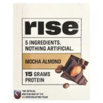 Протеиновый батончик, мокко и миндаль, 12 батончиков, 60 г (2,1 унции) — Rise Bar