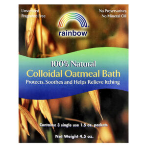 100% натуральная коллоидная овсянка, без запаха, 3 пакетика по 1,5 унции — Rainbow Research