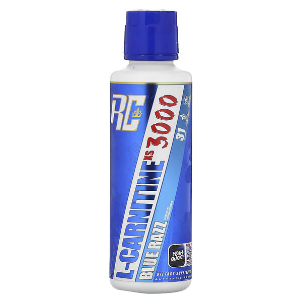 rcb00701_v_10.jpg Vital Edition, XS 3000, L-карнитин, со вкусом голубой малины, 473,28 мл (16 жидк. унций) — Ronnie Coleman