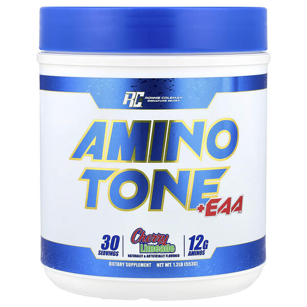 rcb00883_v_24.jpg Signature Series, Amino Tone + EAA™, со вкусом вишневого лаймада, 553 г (1,2 фунта) — Ronnie Coleman