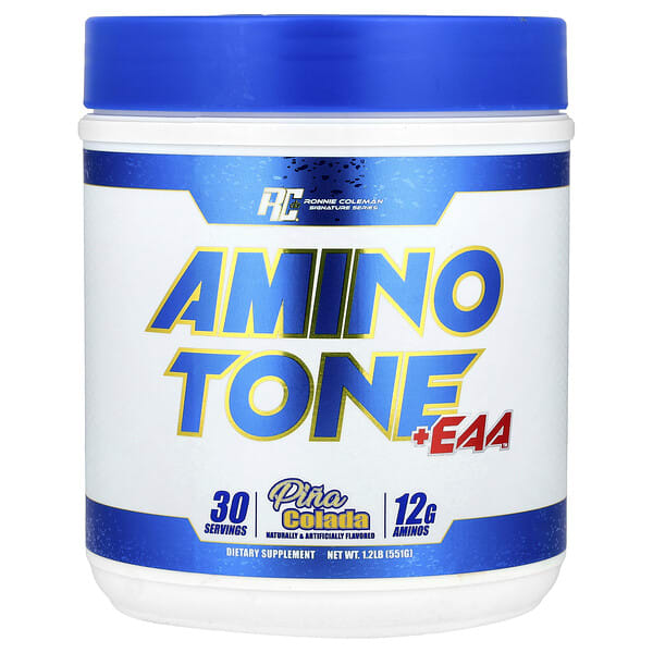 rcb62585_v_8.jpg Signature Series, Amino Tone + EAA™, пина-колада, 551 г (1,2 фунта) — Ronnie Coleman