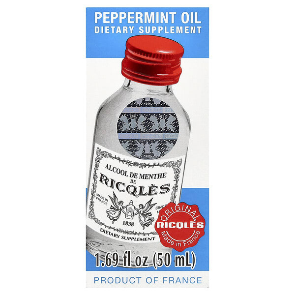 rcq03889_v_20.jpg Ricqlès, масло перечной мяты, 50 мл (1,69 жидк. унции)