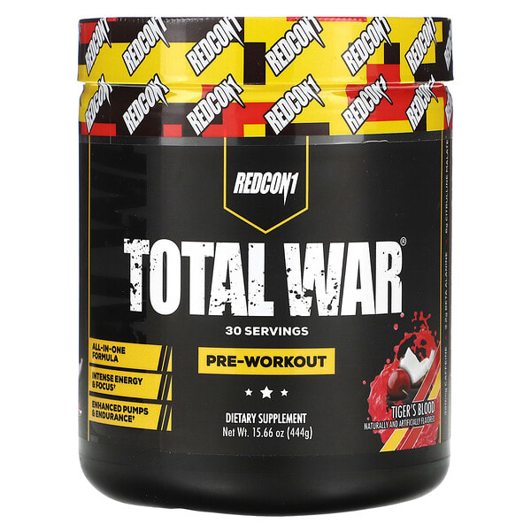 rdc57023_v_8.jpg Total War®, предтренировочный комплекс, со вкусом кокоса и вишни, 444 г (15,66 унции) — Redcon1