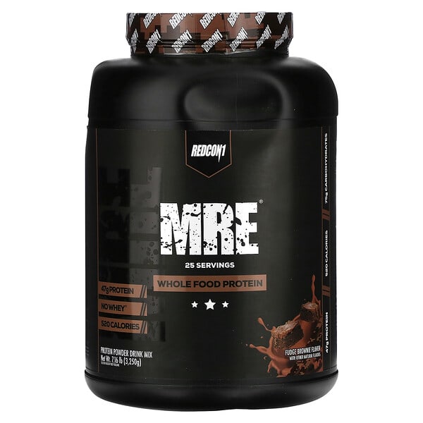 rdc57069_v_8.jpg MRE, цельнопищевой белок, со вкусом брауни, 3250 г (7,16 фунта) — Redcon1
