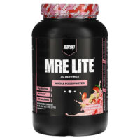 MRE Lite, цельнопищевой белок, со вкусом клубничного печенья, 870 г (1,92 фунта) — Redcon1