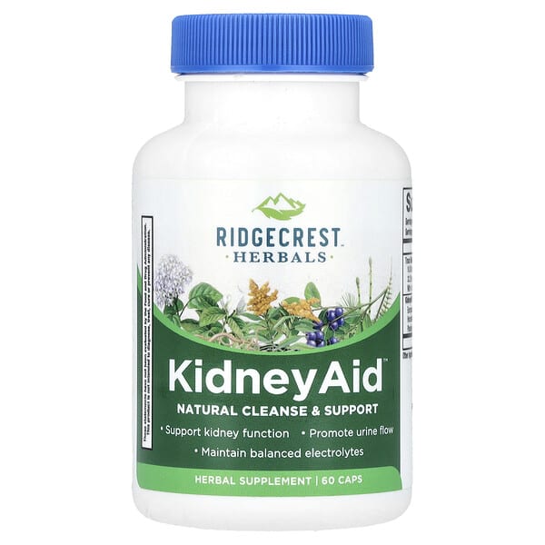 rdh00168_v_45.jpg KidneyAid™, для поддержки почек, 60 капсул — RidgeCrest Herbals