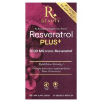 ресвератрол плюс+, 1000 мг, 30 растительных капсул — Reserveage Beauty