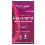 Ресвератрол с птеростильбеном, 500 мг, 60 растительных капсул — Reserveage Beauty