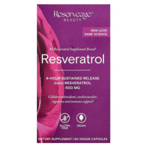 ресвератрол, 60 растительных капсул — Reserveage Beauty