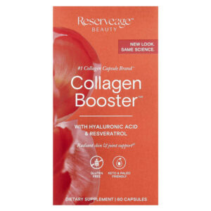 Collagen Booster с гиалуроновой кислотой и ресвератролом, 60 капсул — Reserveage Beauty