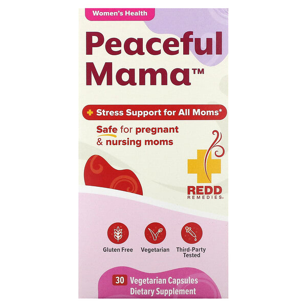 red00171_v_34.jpg Peaceful Mama, 30 вегетарианских капсул — Redd Remedies