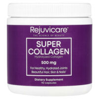 Rejuvicare, Super Collagen, коллаген, 500 мг, 90 капсул
