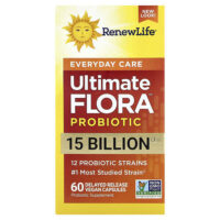 Ultimate Flora™, пробиотик для ежедневного приёма, 60 веганских капсул с отсроченным высвобождением — Renew Life