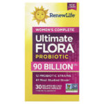 комплексный пробиотик для женщин Ultimate Flora™, 30 веганских капсул с отсроченным высвобождением — Renew Life