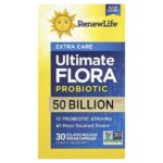 Ultimate Flora™, пробиотик, 50 млрд КОЕ, 30 веганских капсул с отсроченным высвобождением — Renew Life