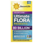 Colon Care Ultimate Flora™, пробиотик Colon Care, 60 веганских капсул с отсроченным высвобождением — Renew Life