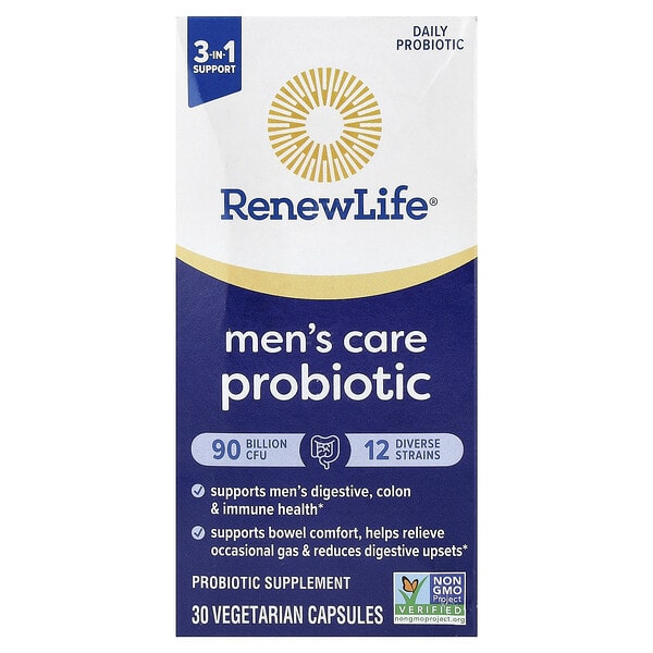 ren12125_v_58.jpg пробиотик для мужчин, 30 вегетарианских капсул — Renew Life