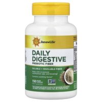 Daily Digestive Prebiotic Fiber, 150 Vegan Capsules — Renew Life