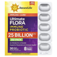 Ulitimate Flora™, пробиотик для ухода за иммунитетом, 30 веганских капсул — Renew Life