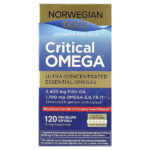 Norwegian Gold®, рыбий жир Critical Omega™, 120 капсул из рыбьего желатина — Renew Life