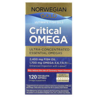 Norwegian Gold®, рыбий жир Critical Omega™, 120 капсул из рыбьего желатина — Renew Life