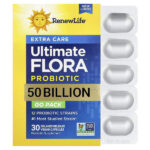 Go-Pack, пробиотик Ultimate Flora™, 50 млрд КОЕ, 30 веганских капсул с отсроченным высвобождением — Renew Life