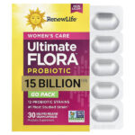 Women's Care, пробиотик Ultimate Flora™, 15 млрд КОЕ, 30 веганских капсул с отсроченным высвобождением — Renew Life