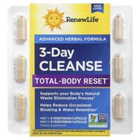 3-дневное очищение, 12 вегетарианских капсул — Renew Life