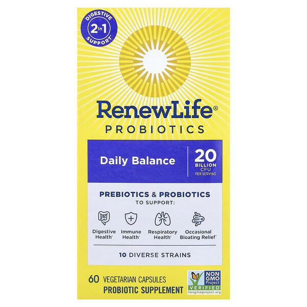ren15980_v_44.jpg Пробиотики, Daily Balance, 60 вегетарианских капсул — Renew Life