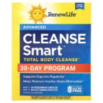 Cleanse Smart™, средство для полного очищения организма, 2 флакона, 60 вегетарианских капсул — Renew Life