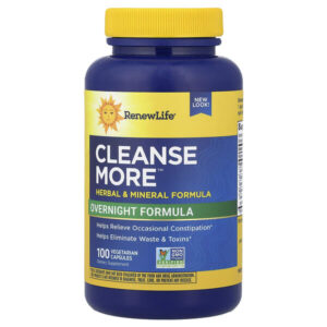 Cleanse More™, 100 вегетарианских капсул — Renew Life