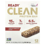 Clean Protein Bar, шоколадно-арахисовая паста, 12 батончиков, 52 г (1,83 унции) — Ready