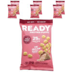 Protein Puffs, розовая гималайская морская соль, 6 пакетиков по 88 г (3,1 унции) — Ready