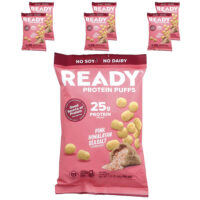 Protein Puffs, розовая гималайская морская соль, 6 пакетиков по 88 г (3,1 унции) — Ready