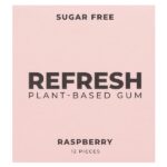 растительная жевательная резинка, со вкусом малины, 12 шт. — Refresh Gum