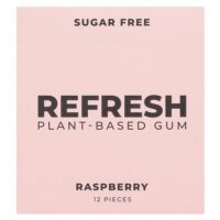 растительная жевательная резинка, со вкусом малины, 12 шт. — Refresh Gum