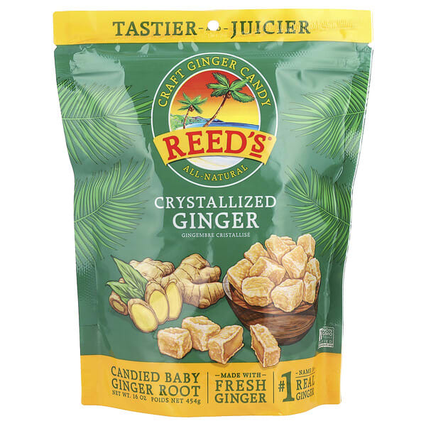 rgc88333_v_11.jpg Reed's, Craft Ginger Candy, кристаллизованный имбирь, 454 г (16 унций)