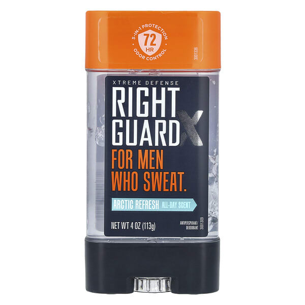 rgg20322_v_8.jpg Xtreme Defense, антиперспирант / дезодорант, Arctic Refresh, 113 г (4 унции) — Right Guard