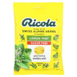 Ricola, Анестетик для перорального применения, без сахара, лимон и мята, 1,1 мг, 19 капель в оболочке