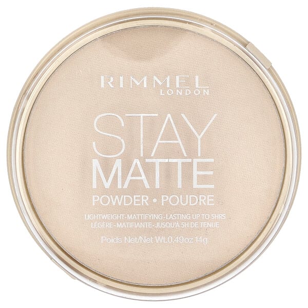 rim38962_v_3.jpg Stay Matte, Lightweight Mattifying Powder, 011 Creamy Natural, 0.49 oz (14 g) — Rimmel London