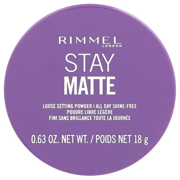 rim50251_v_5.jpg Stay Matte, рассыпчатая пудра, оттенок 001 прозрачный, 18 г (0,63 унции) — Rimmel London