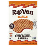Голландская карамель и ваниль, 4 пакетика, 33 г (1,16 унции) — Rip Van Wafels