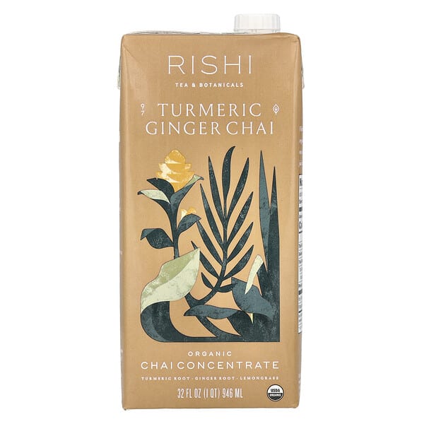 ris97644_v_8.jpg Rishi Tea, Концентрат органического чая, чай с куркумой и имбирем, без кофеина, 946 мл (32 жидк. унц.)
