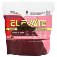 Elevate, ягодный коктейль с кофеином, 30 пакетиков смеси для приготовления напитка, 12,2 г (0,43 унции) каждый — Real Ketones