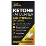 кетоновый сжигатель жира, кетоны с кофеином goBHB®, 60 капсул — Real Ketones