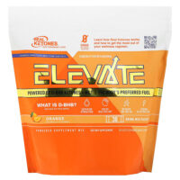 Elevate, апельсин, 30 пакетиков со смесью для приготовления напитка, по 12,3 г (0,43 унции) — Real Ketones