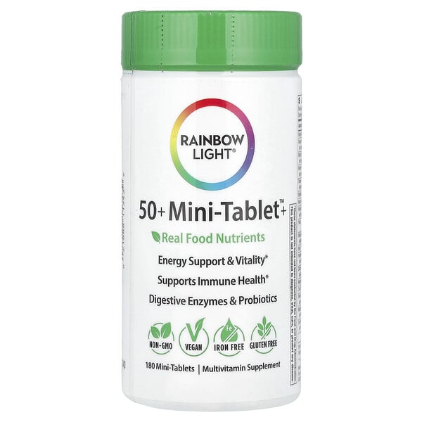 rlt11343_v_31.jpg 50+ Mini-Tablet™ +, 180 мини-таблеток — Rainbow Light