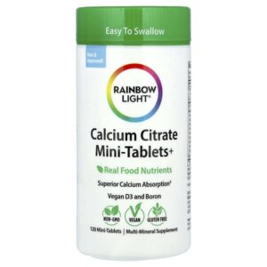 Мини-таблетки цитрата кальция +, 120 мини-таблеток — Rainbow Light